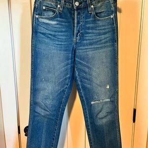 AMO Babe High Rise Straight Leg Jeans